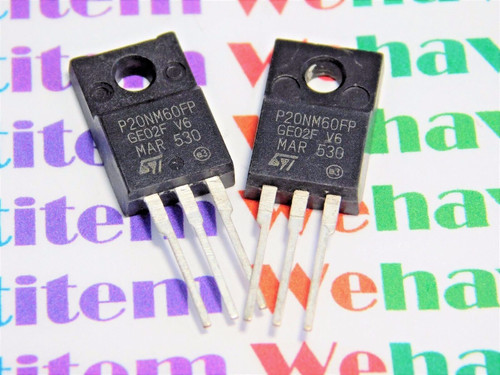 STP20NM60FP / MOSFET / TO220 / 2 PIECES (qzty)