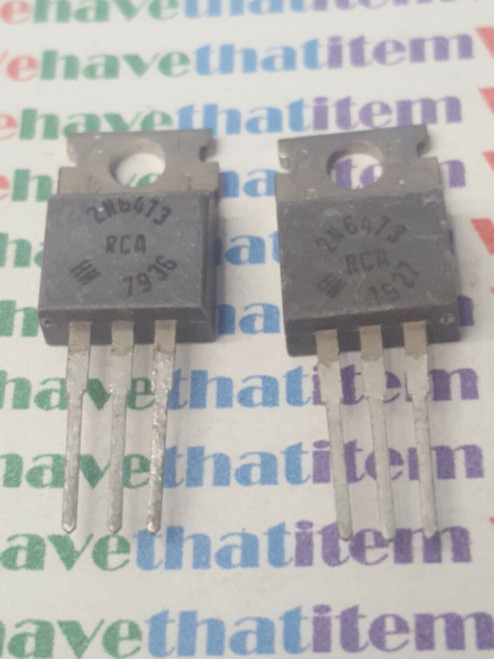 2N6473 / TRANSISTOR / 2 PIECES / (qzty)