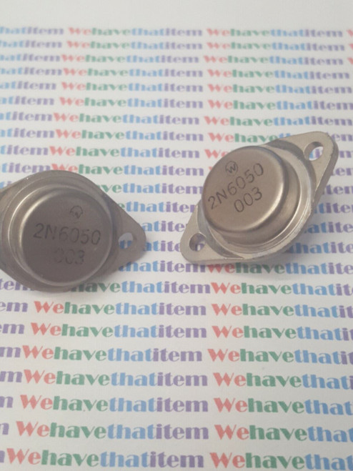 2N6050 / TRANSISTOR / 2 PIECES / (qzty)