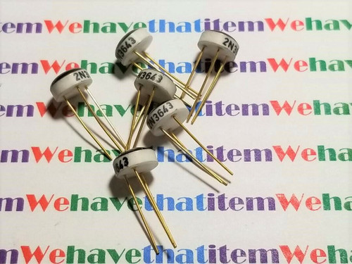 2N3643 / TRANSISTOR / TO105 / 6 PIECES (QZTY)