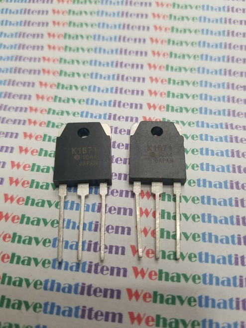 2SK1671 / K1671 / FET / TO3P / 2 PIECES  (qzty)