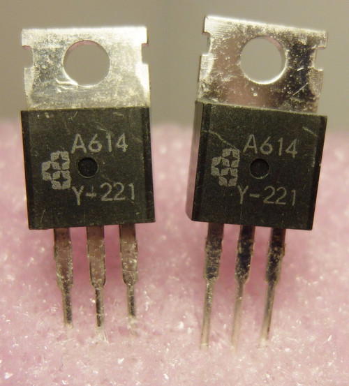 2SA614 / TRANSISTOR / TO220 / 2 PIECES (QZTY)