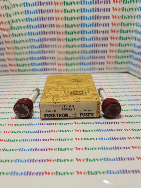 GMQ 5 / BUSSMAN / GLASS FUSE / KNOB COMBO / TIME DELAY / 5A / 5  PIECES (qzty)