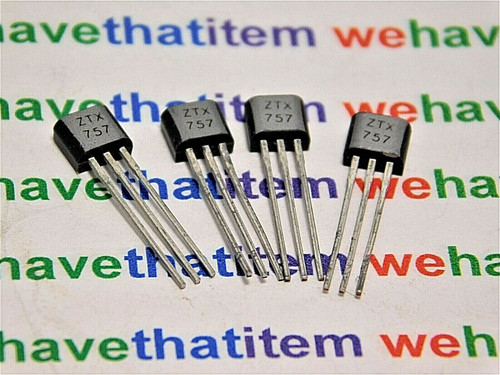 ZTX757 / TRANSISTOR / TO92 COMPATIBLE / 4 PIECES  (qzty)