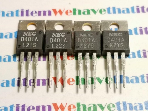 2SD401A / D401A / TRANSISTOR / TO220 / NEC / 4 PIECES (qzty)