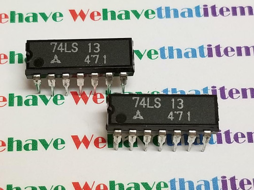 74LS13  / IC / DIP / 2 PIECES (qzty)