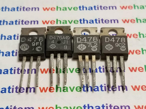 2SD478 / D478 / TRANSISTOR / TO220 / 2 PIECES (qzty)