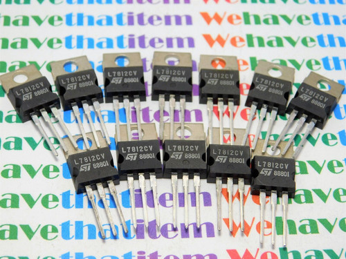 L7812CV / REGULATOR IC / TO220 / 12 PIECES (qzty)