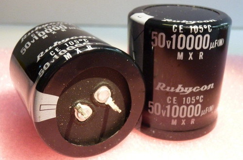 10,000uf 50v /  10000uf 50v / ELECTROLYTIC CAPACITOR / 2 PIECES (qzty)
