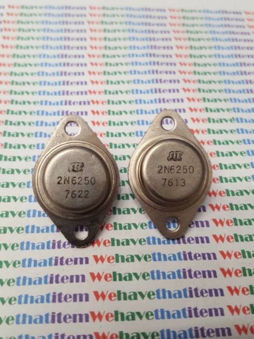 2N6250 / TRANSISTOR / 2 PIECES / (qzty)