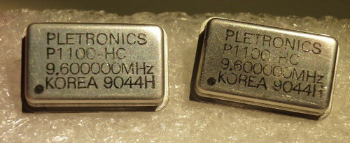 P1100-HC / CHRYSTAL OSCILLATOR / 9.600000MHz / 2 PIECES (qzty)