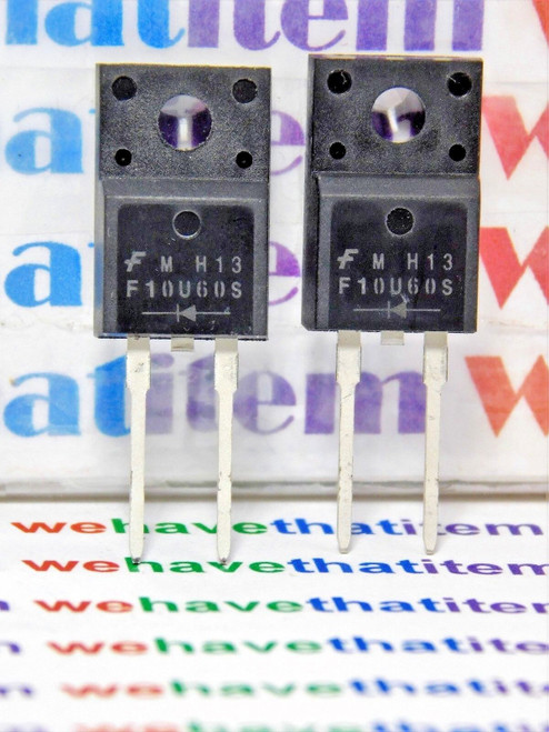 FFPF10U60STU / F10U60S / FET / TO220 / 2 PIECES (qzty)