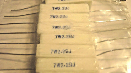 2.2OHM 7WATT CEMENT RESISTOR / 10 PIECES (qzty)