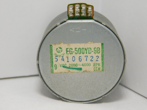 EG-500YD-9B / DC MOTOR / 9v / DUAL SPEED 2000/4000rpm / 1 PIECE / (qzty)