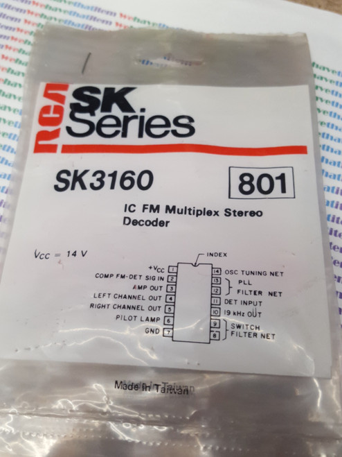 SK3160 / IC FM / MULTIPLEX STEREO DECODER / 1 PIECE (qzty)