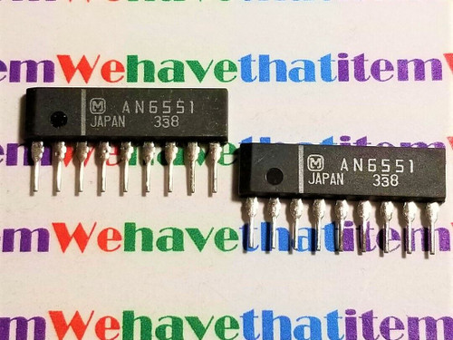 AN6551 / CROSSES TO ECG1529, NTE1529 / IC / SIP / 2 PIECES (qzty)