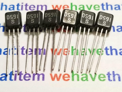 2SD591S / D591S / TRANSISTOR / TO92  / 6 PIECES (qzty)