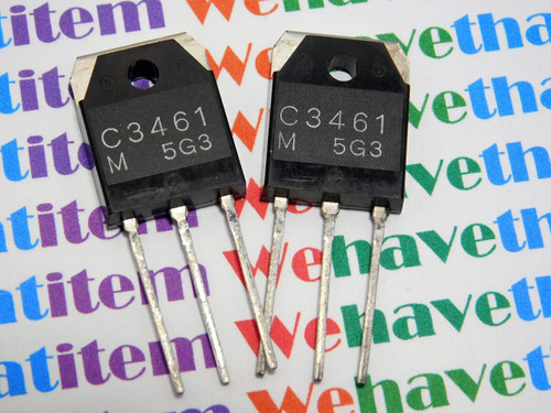 2SC3461 / TRANSISTOR / METAL BACK / 2 PIECES  (qzty)