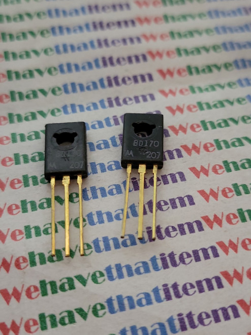 BD170 / TRANSISTOR / MOTOROLA / GOLD PINS / 2 PIECES   (qzty)