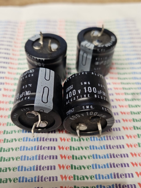 100uf 400 volt / ELECTROLYTIC CAPACITOR / 105 degree / 2 PIECES (qzty)