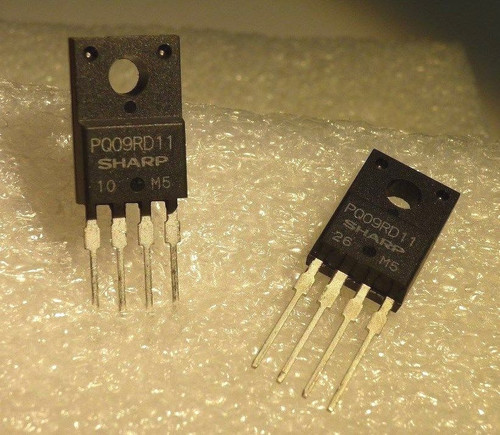 PQ09RD21 / VOLTAGE REGULATOR / TO220 CASE / 4 PINS / 2 PIECES (qzty)