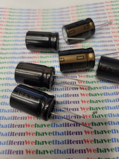 1000uf 50v / ELECTROLYTIC CAPACITOR / 105 DEGREES  / 6 PIECES (qzty)