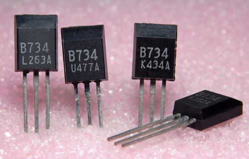 2SB734 / B734 / TRANSISTOR  / FORMED LEADS / 4 PIECES (qzty)
