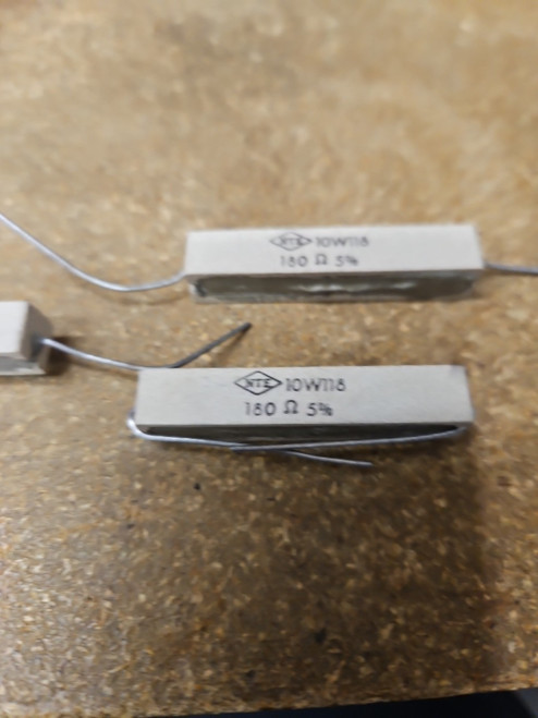 125 ohm 10w AXIAL CEMENT RESISTOR / 3 PIECES (qzty)