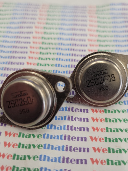 2SC2608 / NPN TRANSISTOR / SANKEN /  TO3 / 2 PIECES  (qzty)
