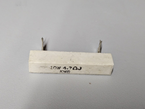 4.7ohm 10w / AXIAL  CEMENT RESISTOR / 2 PIECES (qzty)