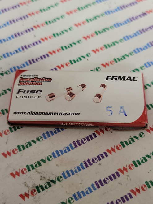 GMA  / CERAMIC FUSE / 5 AMP  / NIPPON AMERICA / 5 PIECES /  (qzty)