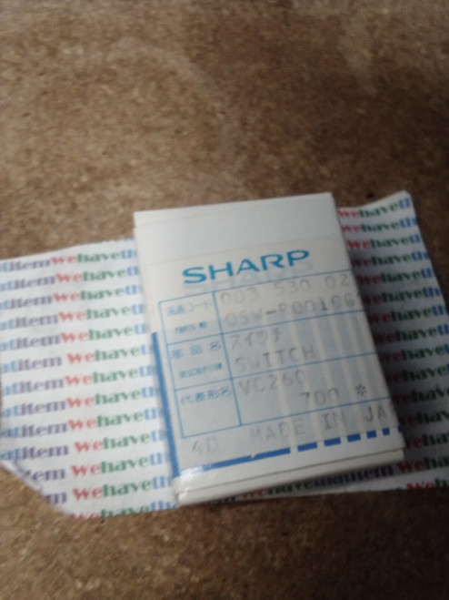 QSW-R0010GEZZ/ SWITCH/SHARP  / MSW-8/ 1 PIECE (qzty)