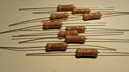 .47ohm 3w RESISTOR /  AXIAL  RESISTOR / 5 PIECES (qzty)