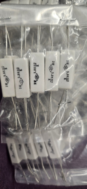 3.3ohm - 3w AXIAL CEMENT RESISTOR / 10 PIECES (qzty)