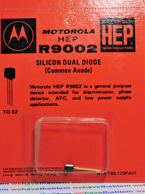 R9002/HEPR9002 / CROSSES TO ECG178MP, NTE178MP / DIODE / TO92 / 3 PIECES  (qzty)