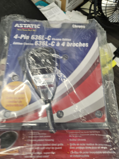 Astatic 636L-C Chrome Noise Canceling NOT powered Microphone lot 4Pin  cb radio