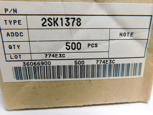 2SK1378 / FET / TO220/ COMPARABLE TO ECG1378, NTE1378 / 50 PIECES (qzty)