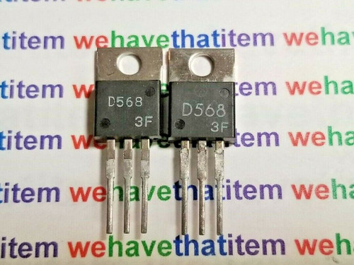 2SD568 / D568 / TRANSISTOR / TO220  / 2 PIECES (qzty)
