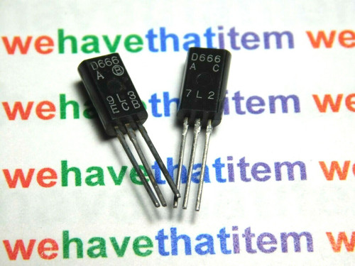2SD666 / TRANSISTOR / TO92 EXTENDED / 2 PIECES /  (qzty)