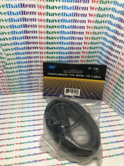 TUSA / 750HM/300OHM / VCR / HOOK-UP / CABLE / 1 PIECE / (qzty)