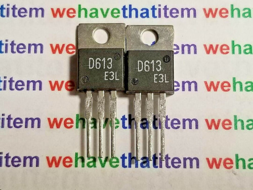 2SD613 / D613 / TRANSISTOR / TO220 / 2 PIECES (qzty)