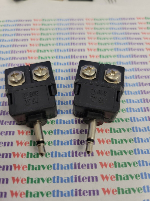 3.5mm / Balun Plug to Screw Terminal / 75-300 Ohm / Transformer / 10 pc (qzty)