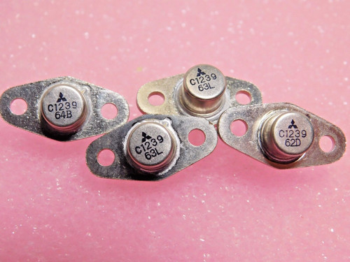 2SB63 / TRANSISTOR / TO5 WITH HEAT SINK / 4 PIECES (qzty)