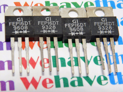 FEP16DT / RECTIFIER DIODE / TO220 / 4 PIECES (qzty)