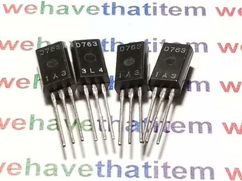 2SD763 / D763 / TRANSISTOR / TO92 EXTENDED / 4 PIECES  (qzty)