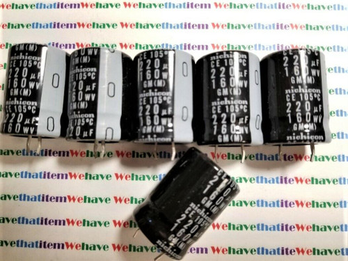 220uf 160v /  105 DEGREE / ELECTROLYTIC CAPACITOR / 6 PIECES (qzty)