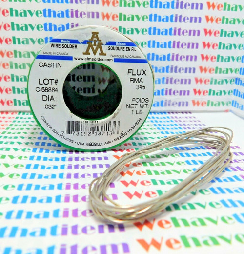 NO LEAD SOLDER WIRE / .032 / 72" long (6' long) (qzty)