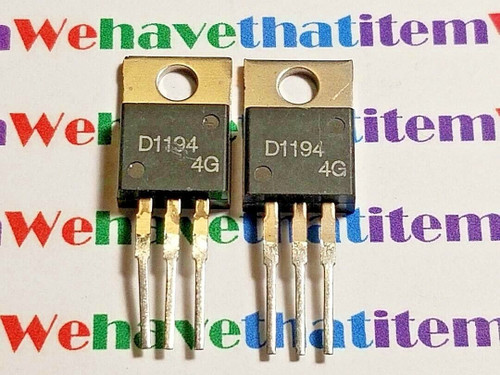 2SD1194 / D1194 / TRANSISTOR / TO220 / 2 PIECES  (qzty)