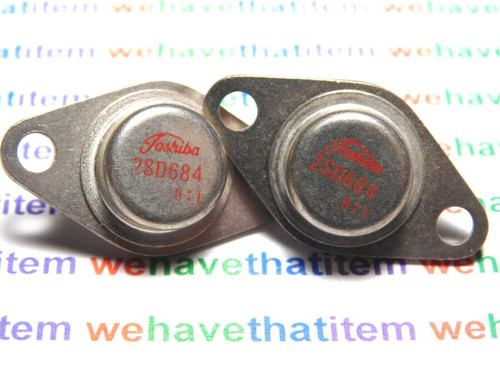 2SD684 / TRANSISTOR / TO66 / 2 PIECES /  (qzty)
