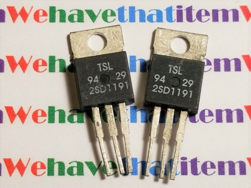 2SD1191 / D1191 / TRANSISTOR / TO220 / TSL / 2 PIECES  (qzty)